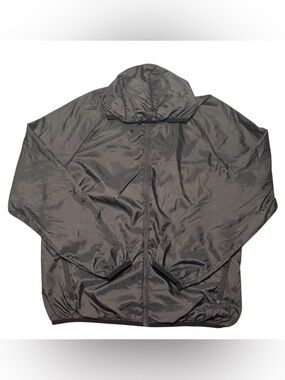 Fabletics Men's Small Black Lightweight Windbreaker Jacket with Hood